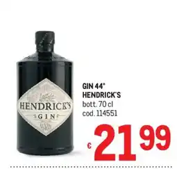 Metro Gin Hendrick's offerta