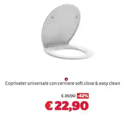 Bricocenter Coprivater universale con cerniere soft close & easy clean offerta