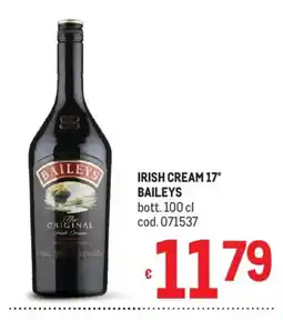 Metro Irish Cream Baileys offerta