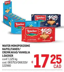 Metro Wafer monoporzione napolitaner loacker offerta