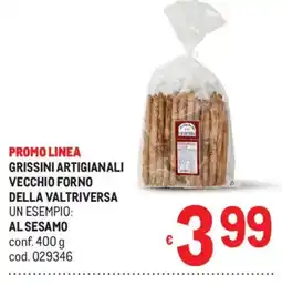 Metro Grissini artigianali Vecchio Forno della Valtriversa offerta