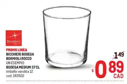 Metro Bicchieri bodega Bormioli Rocco offerta