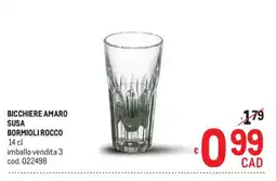 Metro Bicchiere amaro Susa Bormioli Rocco offerta