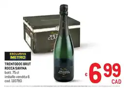 Metro Trentodoc Brut Rocca Savina offerta