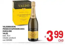 Metro Valdobbiadene Prosecco Superiore DOCG Marca Oro Valdo offerta
