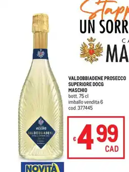 Metro Valdobbiadene Prosecco Superiore DOCG Maschio offerta