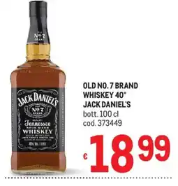 Metro Jack Daniel's Old No.7 Brand Whiskey offerta