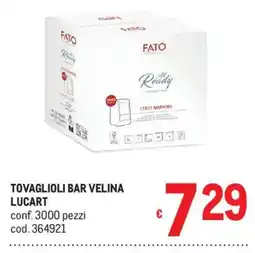 Metro Tovaglioli bar velina lucart offerta