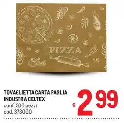 Metro Tovaglietta carta paglia Industria Celtex offerta