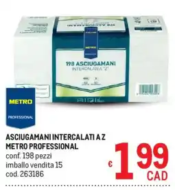 Metro Asciugamani intercalati a z metro professional offerta