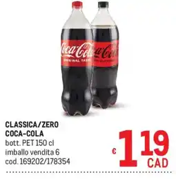 Metro Coca-Cola Classica/Zero offerta