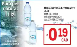 Metro Acqua naturale/frizzante Lilia offerta