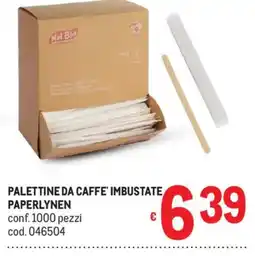 Metro Palettine da caffè imbustate Paperlynen offerta