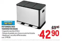 Metro Pattumiera inox Tharrington House offerta