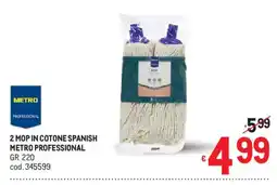 Metro 2 mop in cotone spanish metro professional offerta
