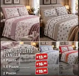 Angel Mercatone Completo letto flanella offerta