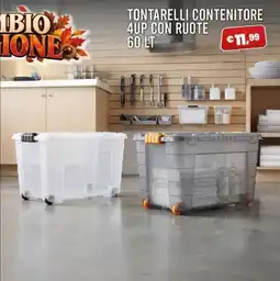 Angel Mercatone Tontarelli contenitore 4up con ruote offerta