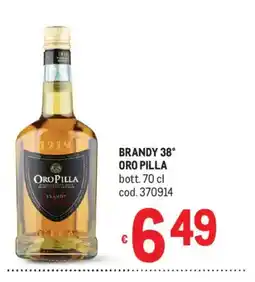 Metro Brandy Oro Pilla offerta