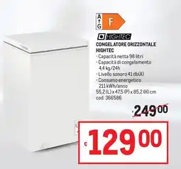 Metro Congelatore orizzontale Hightec offerta