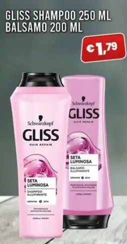 Angel Mercatone Schwarzkopf GLISS Hair Repair Seta Luminosa offerta