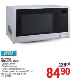Metro Microonde Tarrington House offerta