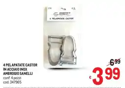 Metro Pelapatate castor Ambrogio Sanelli offerta