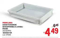 Metro Cassette bianche Pavoni offerta