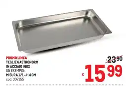 Metro Teglie gastronorm in acciaio inox offerta