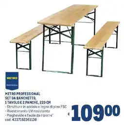 Metro Metro Professional set da banchetto offerta