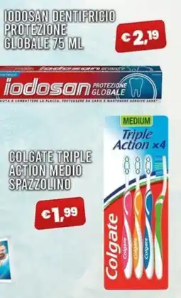 Angel Mercatone Iodosan dentifricio protezione globale offerta