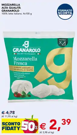 Esselunga Mozzarella Fresca Granarolo offerta