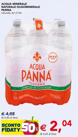 Esselunga Acqua Panna Toscana offerta