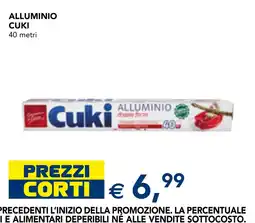 Esselunga Alluminio Cuki offerta