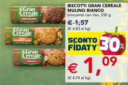 Esselunga Biscotti Gran Cereale Mulino Bianco offerta