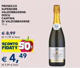 Esselunga Prosecco superiore Valdobbiadene DOCG Cantina di Valdobbiadene offerta