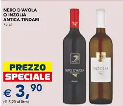 Esselunga Nero d'Avola o Inzolia Antica Tindari offerta