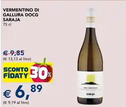 Esselunga Vermentino di Gallura DOCG Saraja offerta