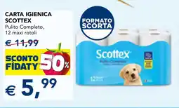 Esselunga Carta igienica Scottex Pulito Completo offerta