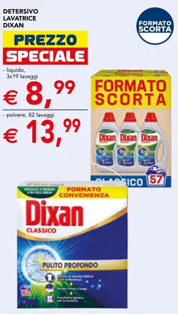 Esselunga Detersivo lavatrice Dixan offerta