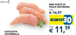 Esselunga Mini filetti di pollo Naturama offerta