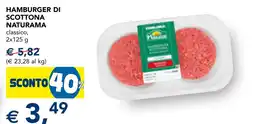 Esselunga Hamburger di Scottona Naturama classico offerta