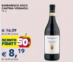 Esselunga Barbaresco DOCG Cantina Vignaioli offerta