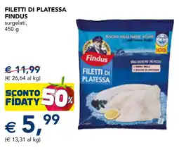 Esselunga Filetti di platessa Findus offerta