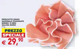 Esselunga Prosciutto crudo nazionale stagionato Gallina Mario offerta