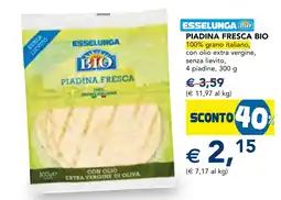 Esselunga Piadina fresca bio Esselunga offerta