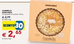 Esselunga Ciambella Esselunga offerta