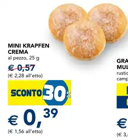 Esselunga Mini krapfen crema offerta