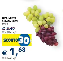 Esselunga Uva mista senza semi offerta