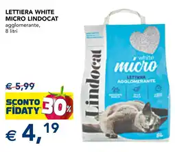 Esselunga Lettiera white micro Lindocat offerta