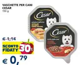 Esselunga Vaschette per cani Cesar offerta
